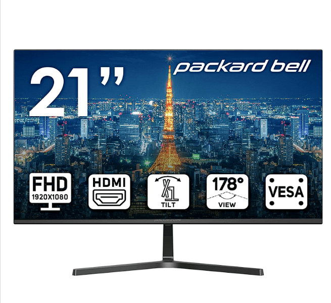 MONITOR 21 PULGADAS  PACKARD BELL — MONITOR en Pasto, Nariño