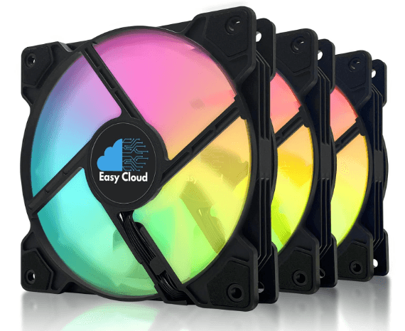 VENTILADORES ARGB EASY CLOUD PACK DE 3 VENTILADORES NEGROS — VENTILADORES en Pasto, Nariño