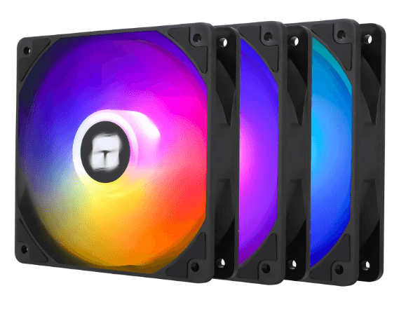 VENTILADORES THERMALRIGHT PACK DE 3 120MM NEGROS ARGB — VENTILADORES en Pasto, Nariño