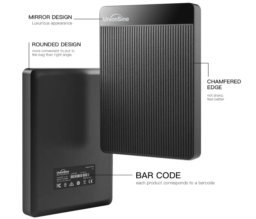 DISCO EXTERNO UNIONSINE  PORTÁTIL ULTRADELGADO DE 320 GB — DISCO EXTERNO en Pasto, Nariño