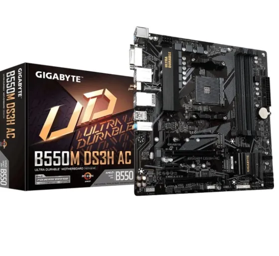 MOTHERBOARD AM4 GIGABYTE B550M DS3H AC WIFI