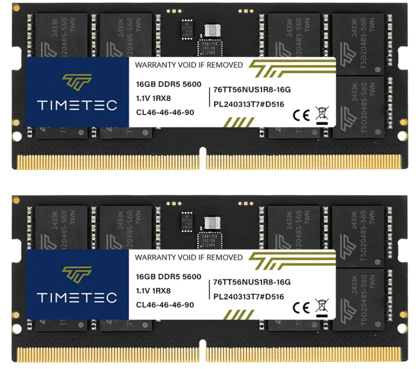 RAM LAPTOP DDR5 16GB TIMETEC 5600 — RAM en Pasto, Nariño