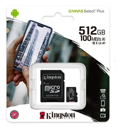 MEMORIA MICROSD 512 GIGAS KINGSTON — MEMORIAS USB Y MICROSD en Pasto, Nariño